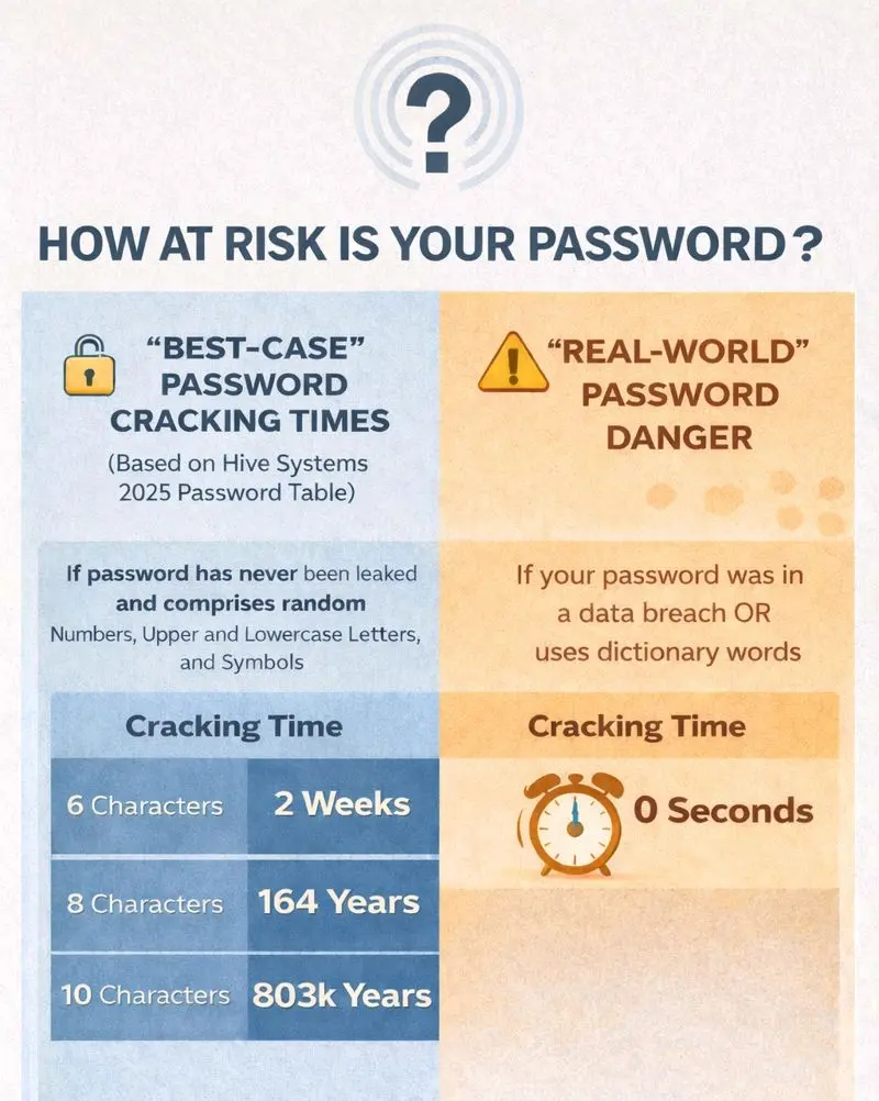 Password security illustration